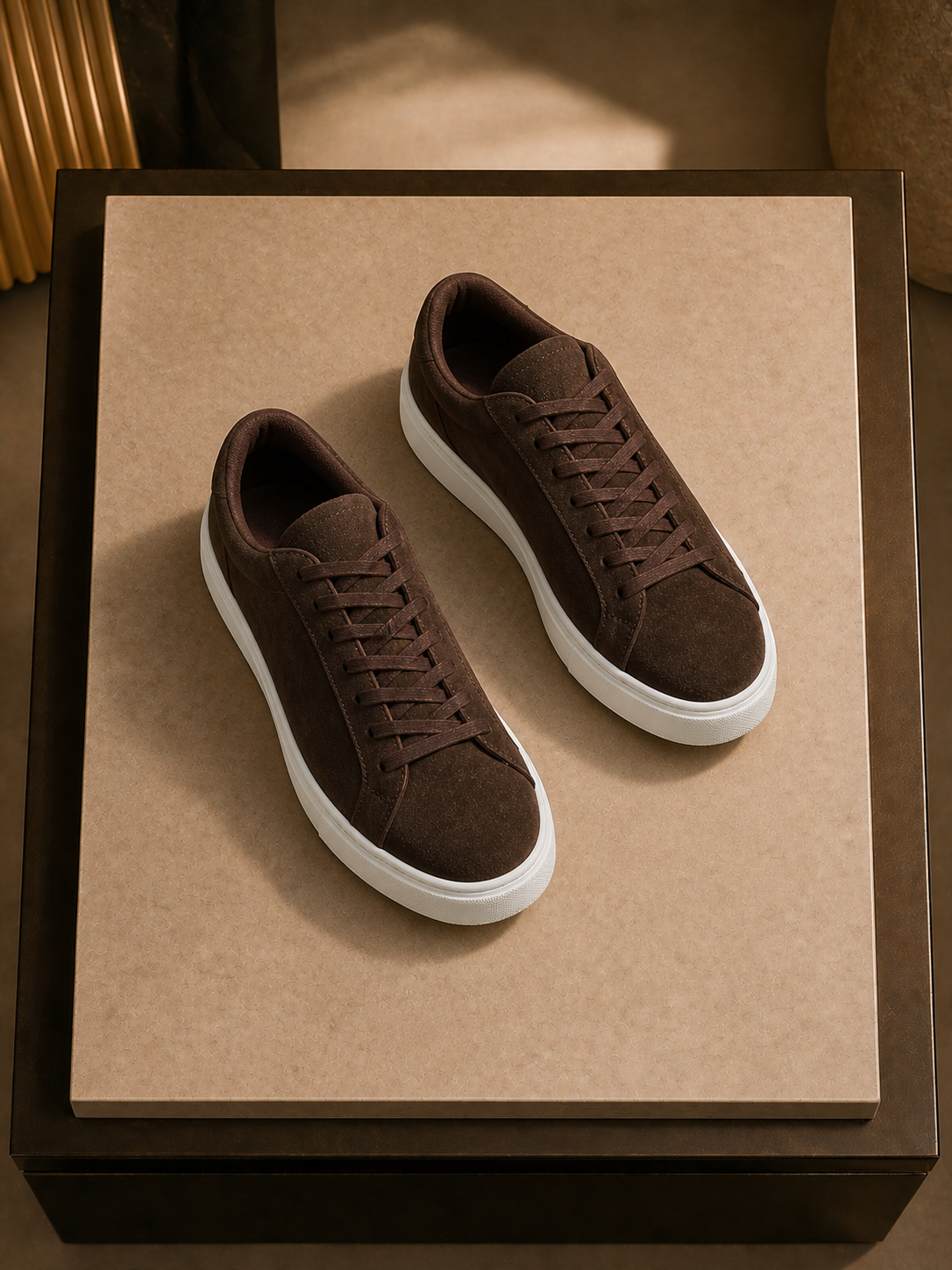 Arena Dark Brown Suede Court