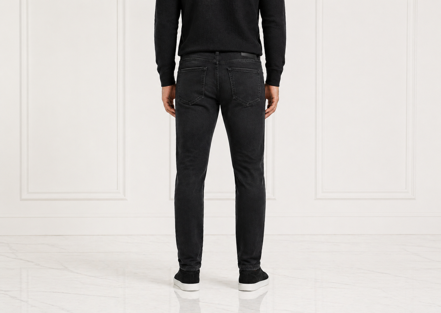 Obsidian Black Slim Denim