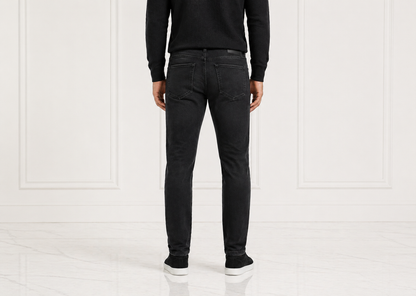 Obsidian Black Slim Denim