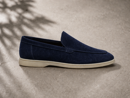 Onyx Navy Blue Suede Loafer