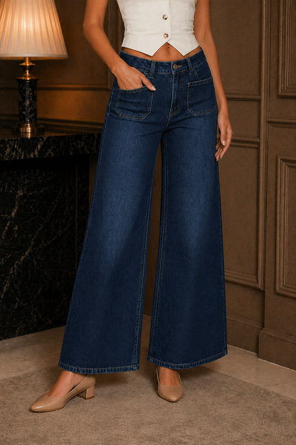 Indigo Wide Leg Jeans