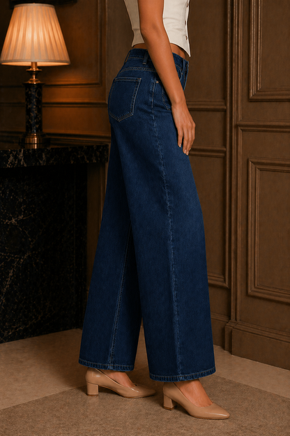Indigo Wide Leg Jeans