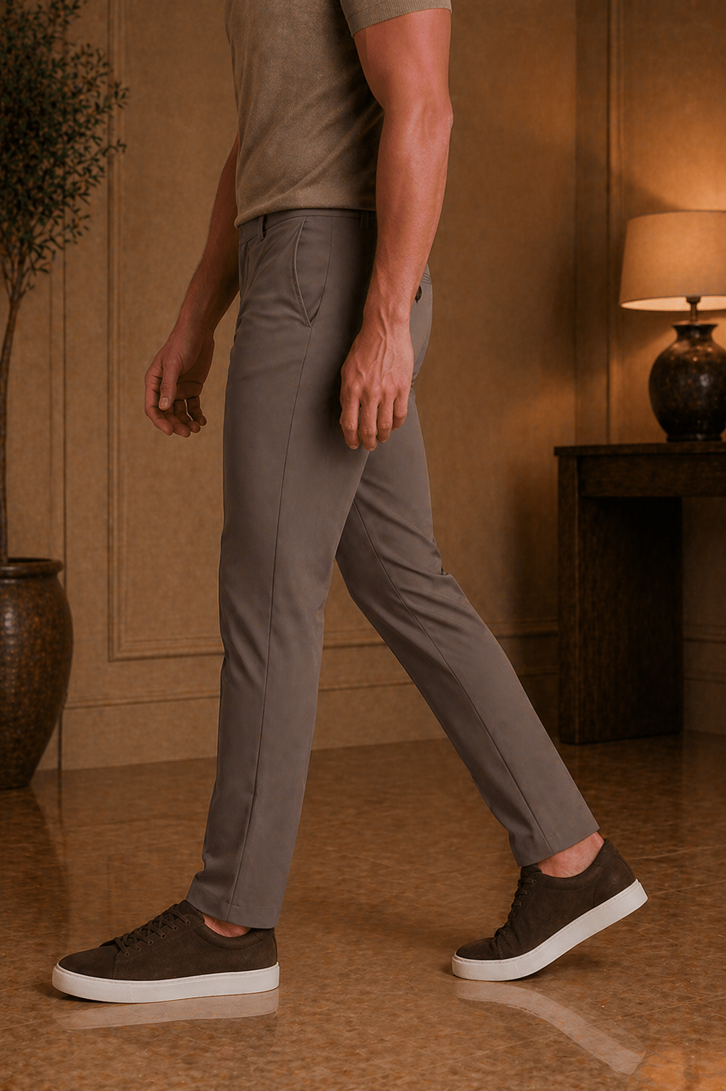 Midnight Brown Tailored Slim