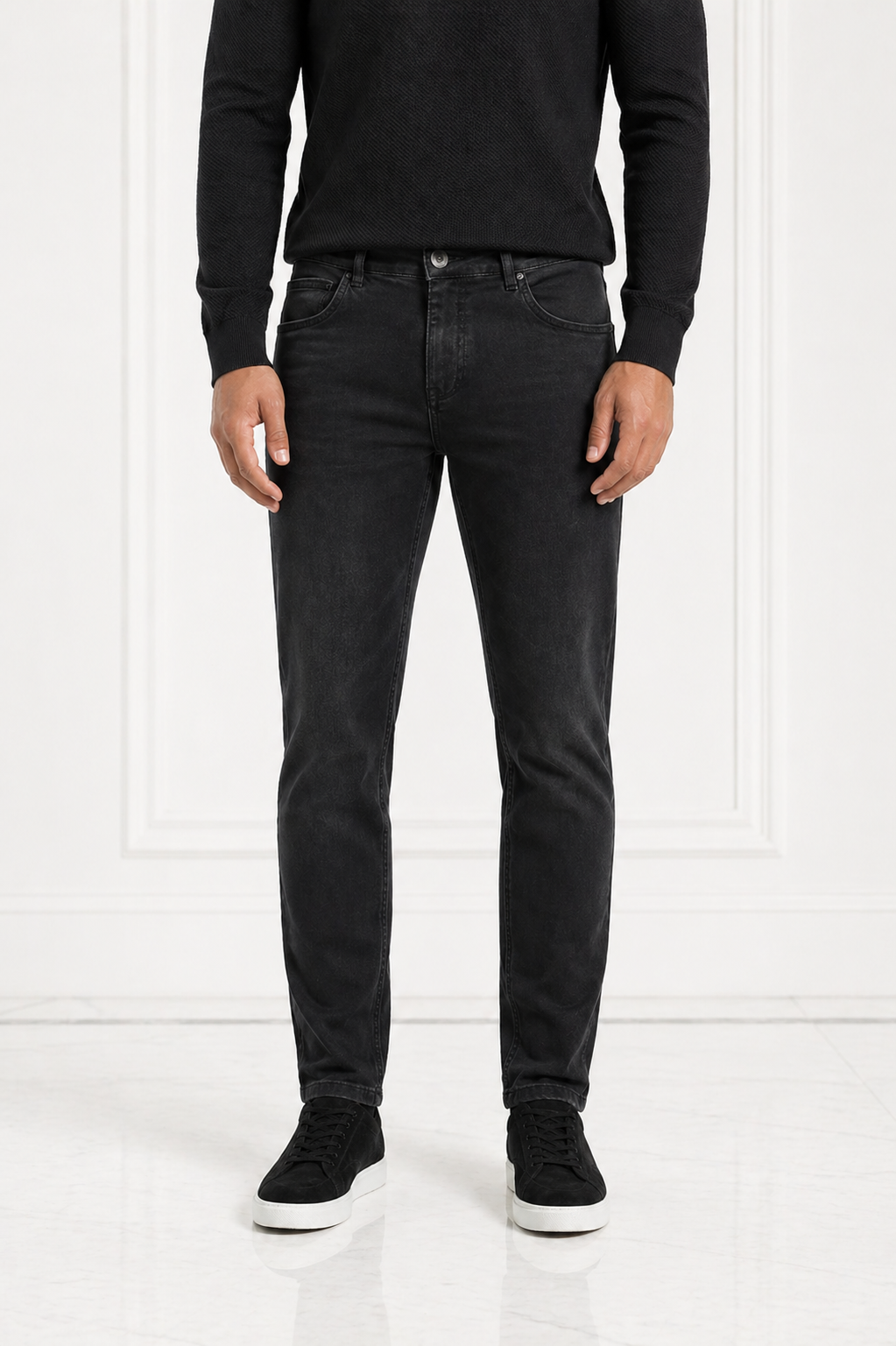 Obsidian Black Slim Denim