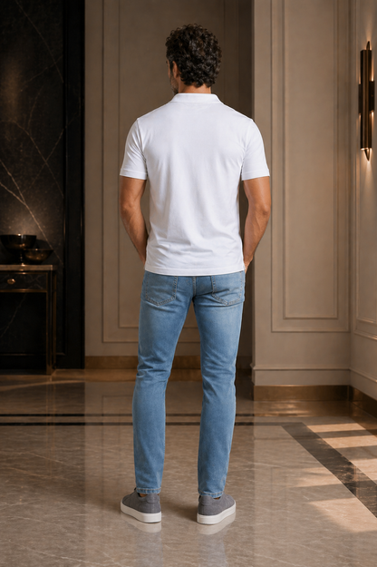 Obsidian Light Blue Slim Denim