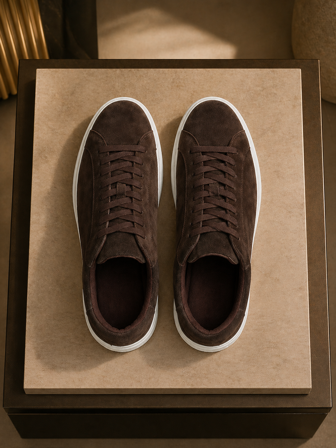 Arena Dark Brown Suede Court