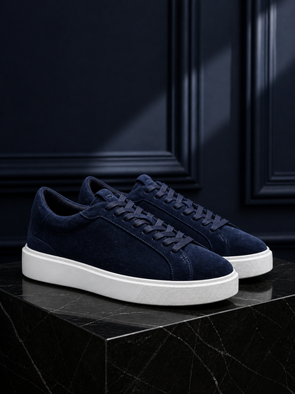 Arena Navy Blue Suede Court