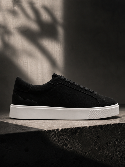 Arena Black Suede Court
