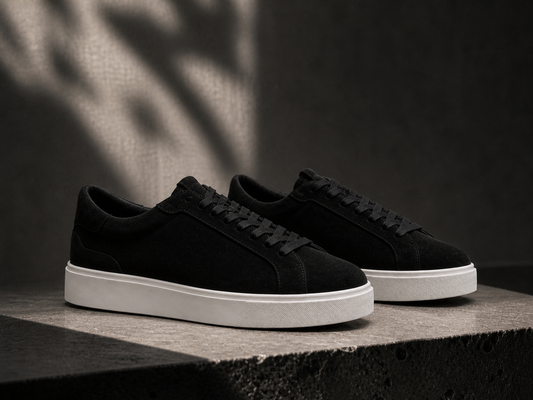 Arena Black Suede Court
