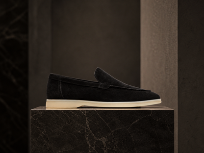 Onyx Black Suede Loafer
