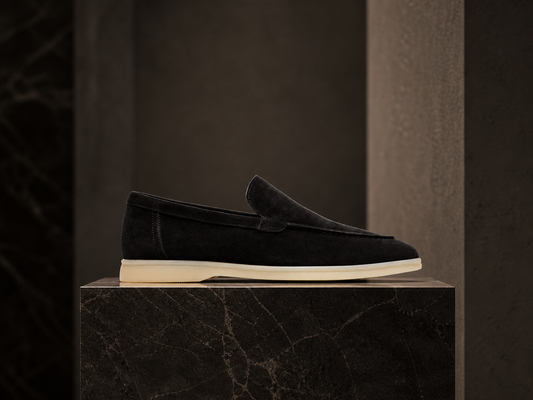 Onyx Black Suede Loafer