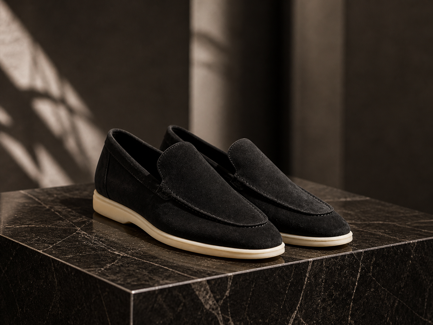 Onyx Black Suede Loafer
