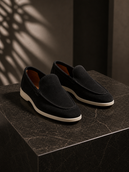 Onyx Black Suede Loafer